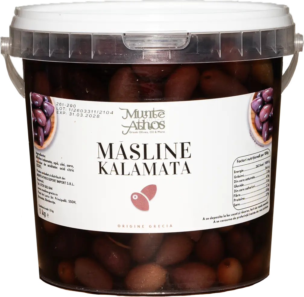 Măsline Kalamata în saramură